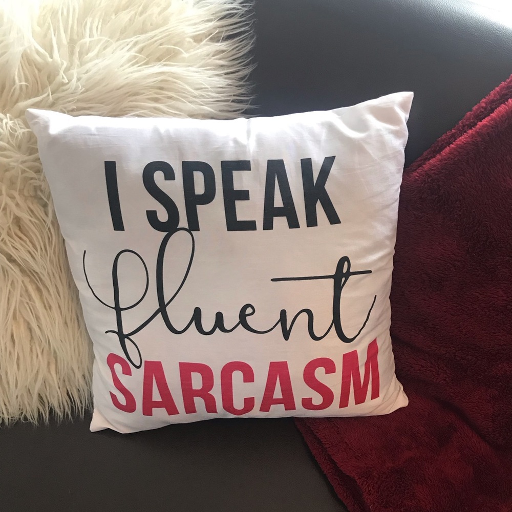 Cute funny throw pillow